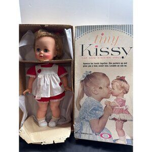 Vintage Tiny Kissy Doll Ideal Toy Corp Collectible Kissing Mechanism Original Bo